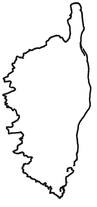 Corsican Black Outline