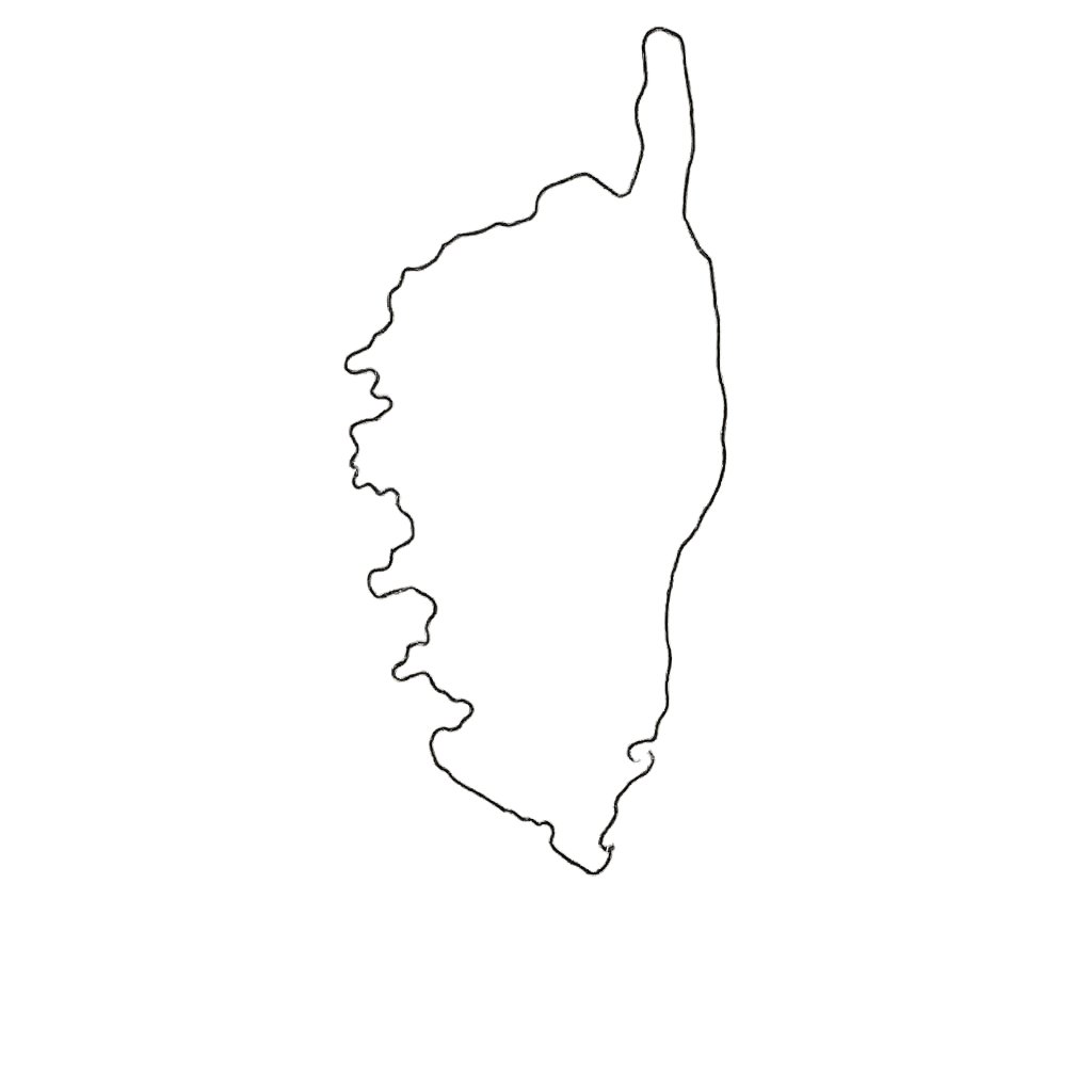 Corsican White Outline